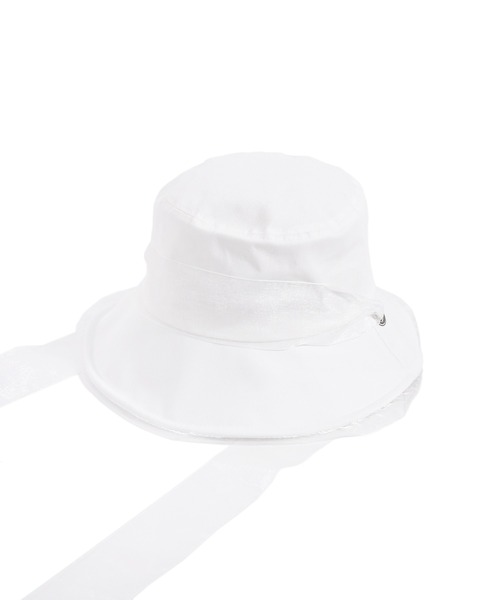 Narcissus(ナルシス)の「【Narcissus】ヒモリボンバケットハット(ハット・レディース・ブラック/ホワイト・FREE)」の3枚目の写真