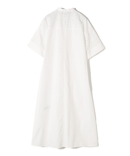 SHIPS(シップス)の「TICCA:〈手洗い可能〉レース 半そで シャツ ワンピース(ワンピース・レディース・ホワイト・ONE SIZE)」の8枚目の写真