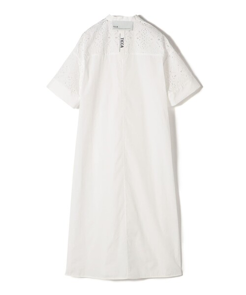 SHIPS(シップス)の「TICCA:〈手洗い可能〉レース 半そで シャツ ワンピース(ワンピース・レディース・ホワイト・ONE SIZE)」の6枚目の写真