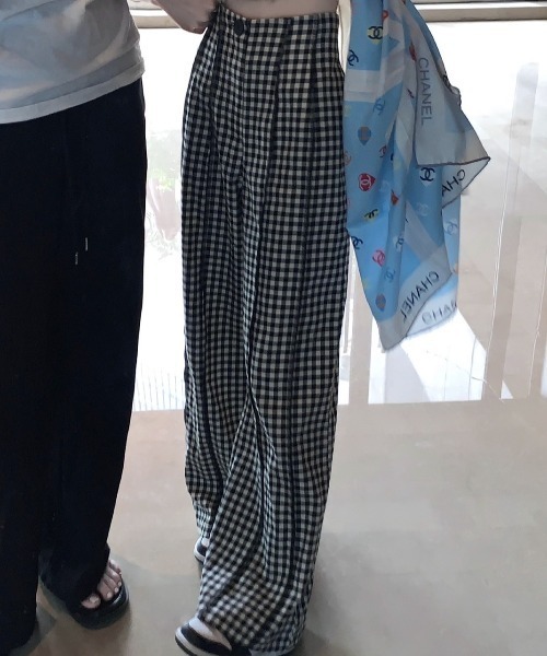 LAC-VERT（ラック・ヴェール）の「ギンガムチェックワイドパンツ（その他パンツ・レディース・ブラック・FREE）」の11枚目の写真