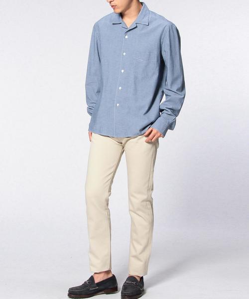 UNITED ARROWS（ユナイテッドアローズ）の「＜Salvatore Piccolo(サルヴァトーレ・ピッコロ)＞ デニム ハワイアン シャツ◆（シャツ/ブラウス・メンズ・ライトブルー・40cm/37cm/38cm/39cm）」の9枚目の写真