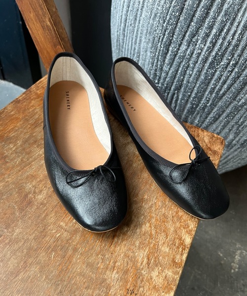 SHENERY（シーナリー）の「バレエシューズ（バレエシューズ・レディース・ブラック/ベージュ・38/37）」の3枚目の写真