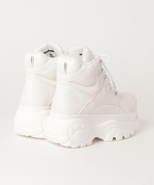 WEGO（ウィゴー）の「WEGO/ハイカットPUスニーカー（スニーカー・レディース・ブラック/ホワイト・MEDIUM/LARGE）」の6枚目の写真