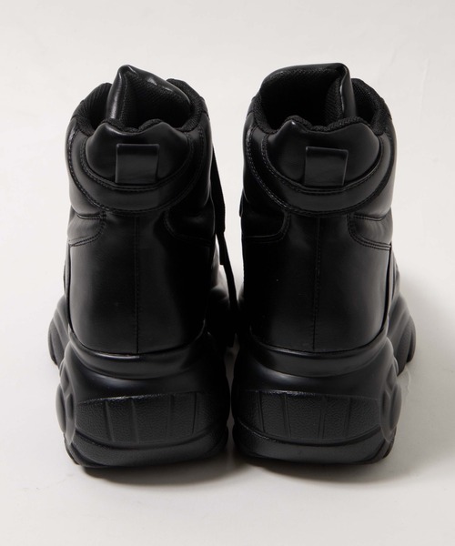 WEGO（ウィゴー）の「WEGO/ハイカットPUスニーカー（スニーカー・レディース・ブラック/ホワイト・MEDIUM/LARGE）」の12枚目の写真