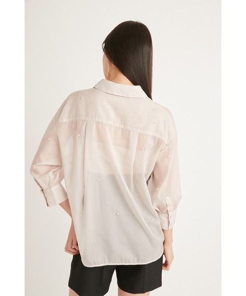 【SNIDEL】ビジューシャツ SNIDEL（スナイデル）の「バリエビジューシャツ（シャツ