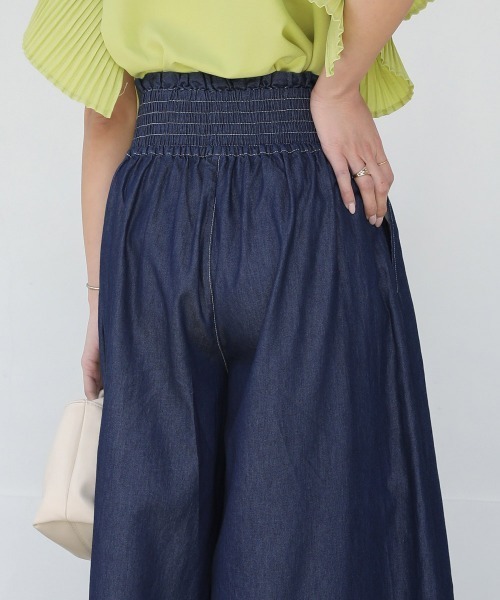 Bou Jeloud(ブージュルード)の「デニムワイドパンツ(デニムパンツ・レディース・インディゴブルー/ブルー・38)」の21枚目の写真