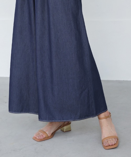 Bou Jeloud(ブージュルード)の「デニムワイドパンツ(デニムパンツ・レディース・インディゴブルー/ブルー・38)」の22枚目の写真
