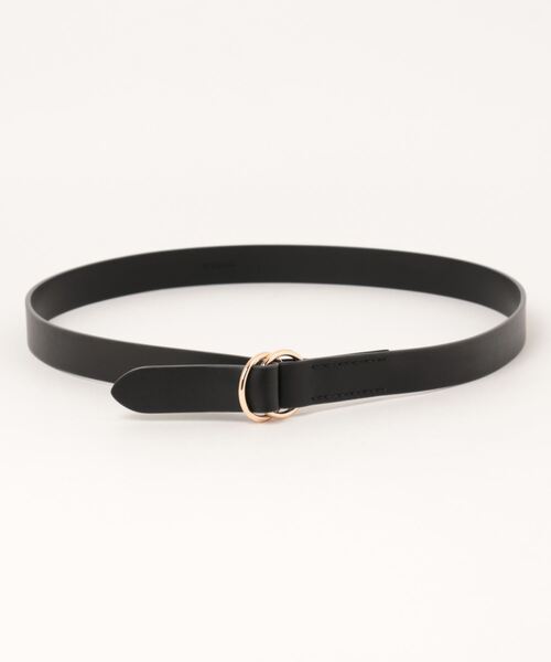 Q(キュー)の「Wリングベルト(ベルト・レディース・ブラック/キャメル・ONE SIZE)」の5枚目の写真