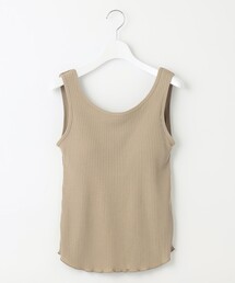 カップ付きリブ タンクトップ