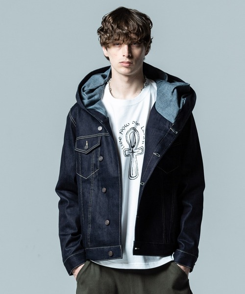 glamb(グラム)の「Carol Denim JKT / キャロルデニムジャケット(デニムジャケット・メンズ・ブラック/インディゴブルー・S/L/M)」の6枚目の写真