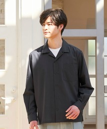 Pitta Re:) | リップストップ オープンカラー長袖カジュアルシャツ(シャツ/ブラウス)
