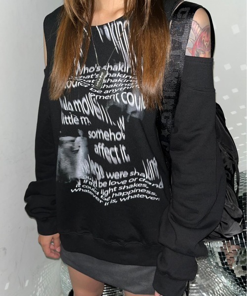 NACHE ナチェ トレーナー BARE SWEAT SHIRT BLACK NACHE ナチェ トレーナー BARE SWEAT SHIRT BLACK