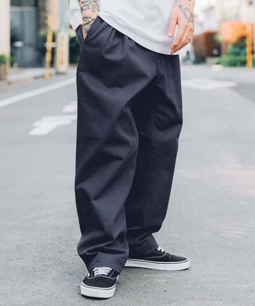 Subciety（サブサエティ）の「TROUSER PANTS（チノパンツ・メンズ・ブラック/カーキ/ベージュ/ネイビー・SMALL/X-LARGE/MEDIUM/LARGE）」の18枚目の写真