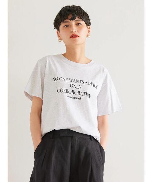 AMERICAN HOLIC（アメリカンホリック）の「ヴィンテージライクロゴカットソー（Tシャツ/カットソー・レディース・ホワイト系その他・M/L）」の4枚目の写真