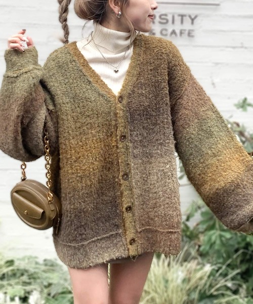 セール】【mily bilet】ラフに旬顔スタイル。配色グラデーション