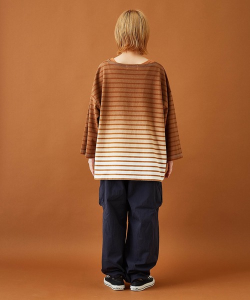 CUBE SUGAR（キューブシュガー）の「無地綿ダンプイージーカーゴパンツ（カーゴパンツ・レディース・ベージュ/オレンジ/ネイビー・M）」の16枚目の写真