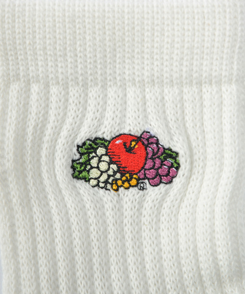 DEVICE（デバイス）の「【FRUIT OF THE LOOM/フルーツオブザルーム】靴下 ソックス 3足セット 刺繍入り ミドル丈（ソックス/靴下・メンズ・マルチ・FREE）」の2枚目の写真