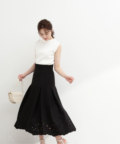 PROPORTION BODY DRESSING（プロポーションボディドレッシング）の「カットワークマーメイドスカート / 1213220705（スカート・レディース・ブラック/ブルー・MEDIUM/SMALL）」の9枚目の写真