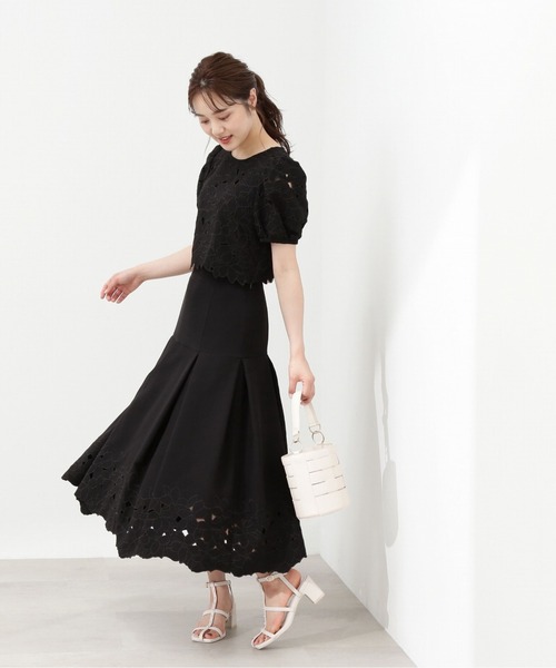 PROPORTION BODY DRESSING（プロポーションボディドレッシング）の「カットワークマーメイドスカート / 1213220705（スカート・レディース・ブラック/ブルー・MEDIUM/SMALL）」の14枚目の写真