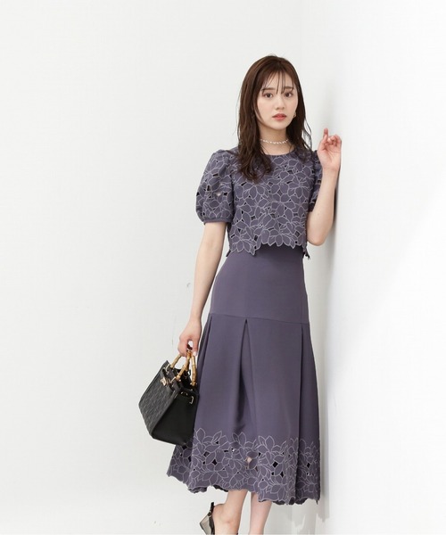 PROPORTION BODY DRESSING（プロポーションボディドレッシング）の「カットワークマーメイドスカート / 1213220705（スカート・レディース・ブラック/ブルー・MEDIUM/SMALL）」の10枚目の写真