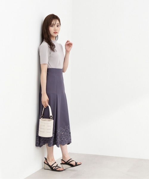 PROPORTION BODY DRESSING（プロポーションボディドレッシング）の「カットワークマーメイドスカート / 1213220705（スカート・レディース・ブラック/ブルー・MEDIUM/SMALL）」の4枚目の写真