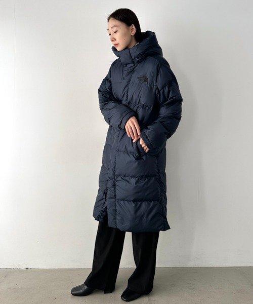 ✪人気　ノースフェイス　ロングダウンコート　ネイビー　レディース　M セール】国内未発売 THE NORTH FACE(ザ・ノースフェイス)/軽量 保温