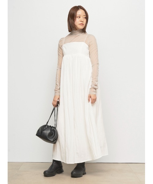 FRAY I.D（フレイアイディー）の「チュールタートルトップス（Tシャツ/カットソー・レディース・ブラウン/ブルー/アイボリー/ベージュ・FREE）」の19枚目の写真