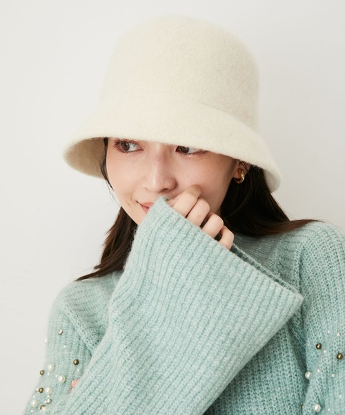 VIS（ビス）の「起毛クローシュハット（ハット・レディース・ブラック/ダークブラウン/キナリ/ベージュ系その他・FREE）」の8枚目の写真