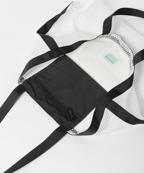 Gramicci（グラミチ）の「GRAMICCI/グラミチ BEACH TOTE メッシュ トートバッグ（トートバッグ・メンズ・パープル/ブラック・FREE）」の5枚目の写真