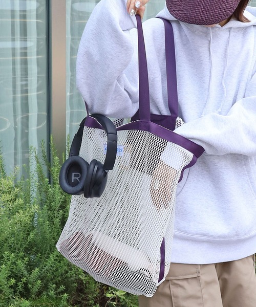 Gramicci（グラミチ）の「GRAMICCI/グラミチ BEACH TOTE メッシュ トートバッグ（トートバッグ・メンズ・パープル/ブラック・FREE）」の15枚目の写真