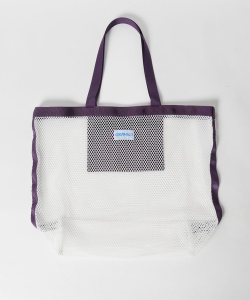 Gramicci（グラミチ）の「GRAMICCI/グラミチ BEACH TOTE メッシュ トートバッグ（トートバッグ・メンズ・パープル/ブラック・FREE）」の10枚目の写真