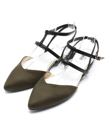 LE TALON | ◆Le Talon GRISE◆ポインテッドWストラップフラット(その他シューズ)