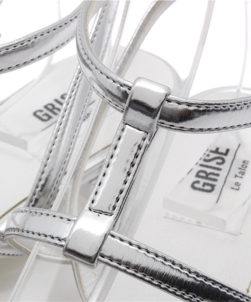 LE TALON（ルタロン）の「◆Le Talon GRISE◆ポインテッドWストラップフラット（その他シューズ・レディース・カーキ/ホワイト・36.5/37.5/36/37/35.5）」の7枚目の写真