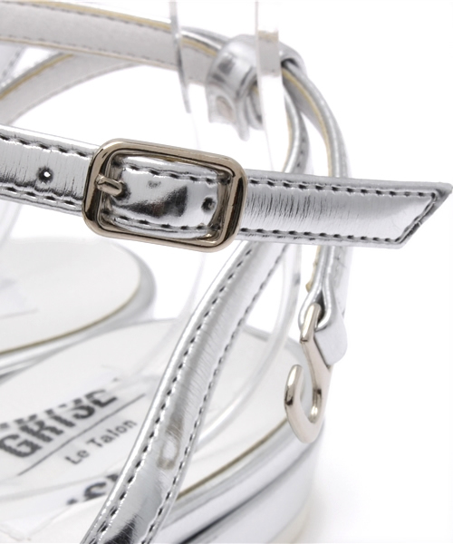 LE TALON（ルタロン）の「◆Le Talon GRISE◆ポインテッドWストラップフラット（その他シューズ・レディース・カーキ/ホワイト・36.5/37.5/36/37/35.5）」の8枚目の写真