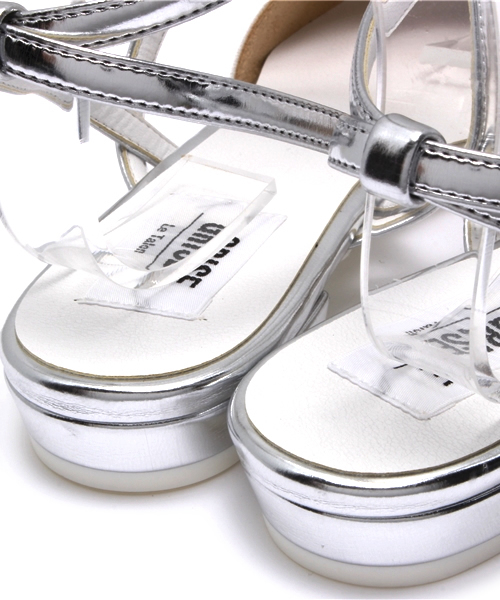 LE TALON（ルタロン）の「◆Le Talon GRISE◆ポインテッドWストラップフラット（その他シューズ・レディース・カーキ/ホワイト・36.5/37.5/36/37/35.5）」の9枚目の写真