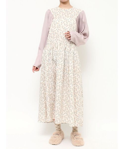 merry jenny（メリージェニー）の「flowerコンビワンピース（ワンピース・レディース・グリーン/ブラック/アイボリー・FREE）」の15枚目の写真