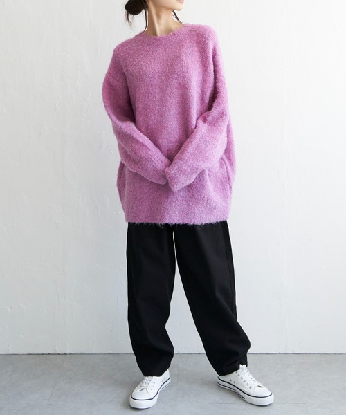 LBC(エルビーシー)の「リサイクルモコモコ2WAYカーディガン(カーディガン/ボレロ・レディース・ベージュ/グリーン/ピンク/ライトブルー・M)」の5枚目の写真