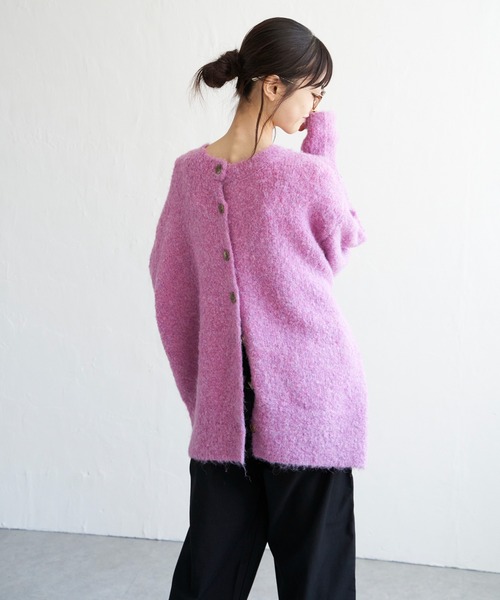 LBC(エルビーシー)の「リサイクルモコモコ2WAYカーディガン(カーディガン/ボレロ・レディース・ベージュ/グリーン/ピンク/ライトブルー・M)」の19枚目の写真