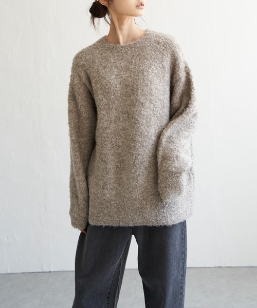 LBC(エルビーシー)の「リサイクルモコモコ2WAYカーディガン(カーディガン/ボレロ・レディース・ベージュ/グリーン/ピンク/ライトブルー・M)」の16枚目の写真