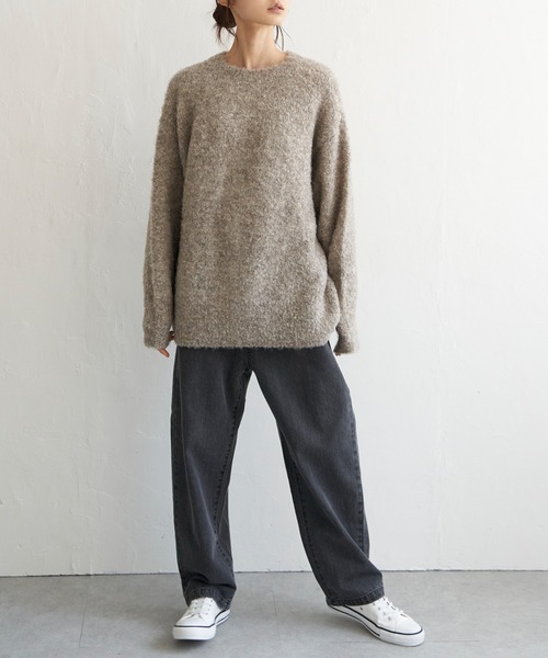 LBC(エルビーシー)の「リサイクルモコモコ2WAYカーディガン(カーディガン/ボレロ・レディース・ベージュ/グリーン/ピンク/ライトブルー・M)」の17枚目の写真