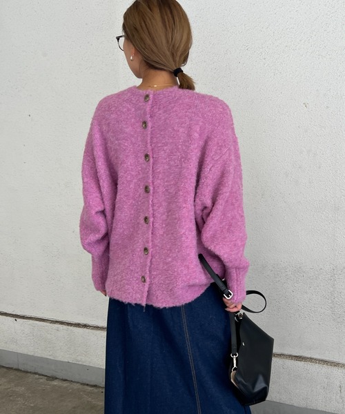 LBC(エルビーシー)の「リサイクルモコモコ2WAYカーディガン(カーディガン/ボレロ・レディース・ベージュ/グリーン/ピンク/ライトブルー・M)」の22枚目の写真