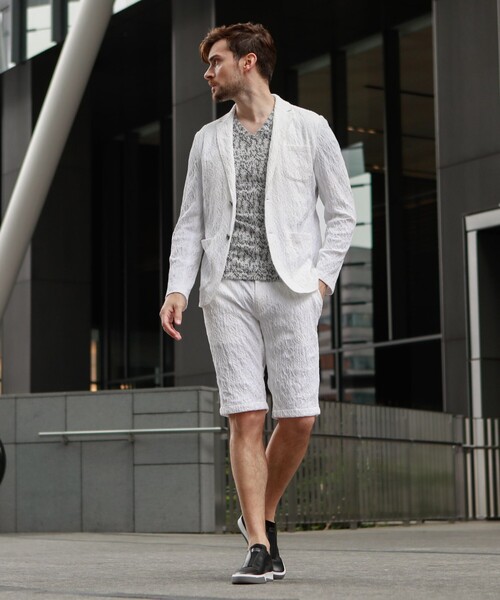 EPOCA UOMO（エポカウォモ）の「テーラードジャケット（テーラードジャケット・メンズ・ホワイト・48）」の2枚目の写真