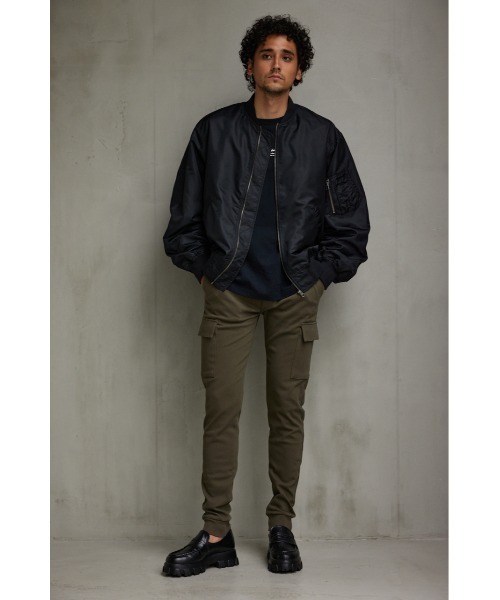 AZUL by moussy（アズールバイマウジー）の「ライトMA-1ジャケット（MA