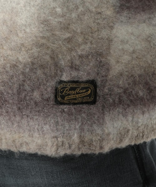 BAYFLOW（ベイフロー）の「グラデーションニットプルオーバー（ニット/セーター・メンズ・パープル/ベージュ/チャコール/オレンジ・MEDIUM/LARGE）」の16枚目の写真