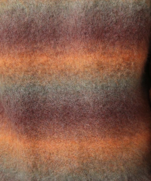 BAYFLOW（ベイフロー）の「グラデーションニットプルオーバー（ニット/セーター・メンズ・パープル/ベージュ/チャコール/オレンジ・MEDIUM/LARGE）」の18枚目の写真