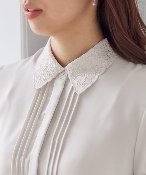 Honeys（ハニーズ）の「衿刺繍ブラウス（シャツ/ブラウス）」 - WEAR
