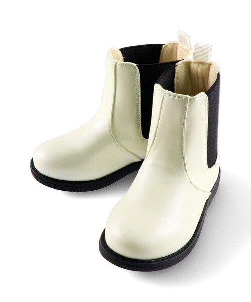 BRANSHES（ブランシェス）の「サイドゴアブーツ（ブーツ・キッズ・ブラック/オフホワイト・15.0cm/16.0cm/18.0cm/21.0cm/17.0cm/19.0cm/20.0cm）」の21枚目の写真