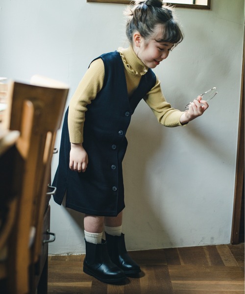 BRANSHES（ブランシェス）の「サイドゴアブーツ（ブーツ・キッズ・ブラック/オフホワイト・15.0cm/16.0cm/18.0cm/21.0cm/17.0cm/19.0cm/20.0cm）」の16枚目の写真