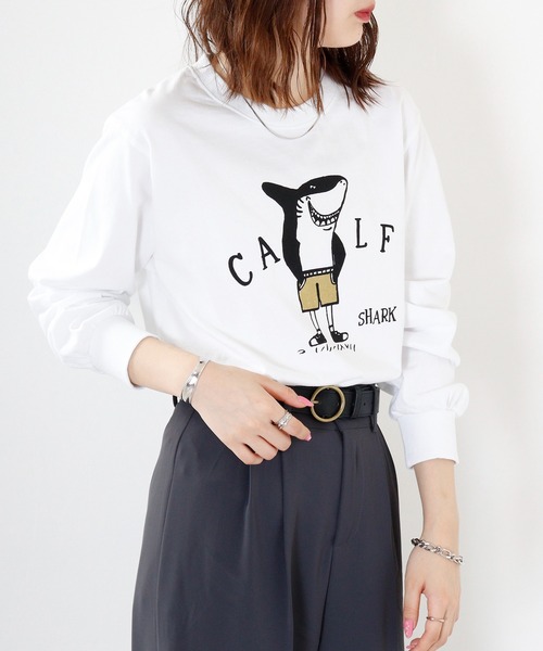 LUMBER（ランバー）の「LUMBER プリントロングTシャツ（Tシャツ/カットソー・メンズ・オレンジ/ベージュ/ホワイト/ブラック系1/ベージュ系2/ホワイト系4/ホワイト系1/オリーブ/ブラック/ホワイト系2/グレー/ベージュ系1/ホワイト系3/ブラック系2/ホワイト系5/オレンジ系1/グレー系その他/オリーブ系1・S/M/L/LL）」の20枚目の写真