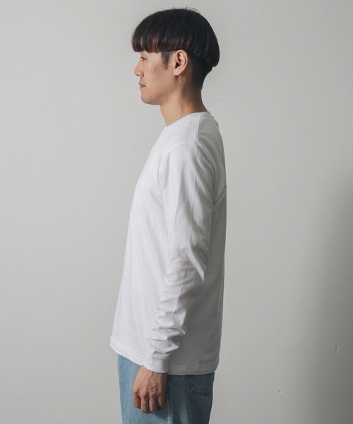 HANES（ヘインズ）の「『別注』Hanes×DOORS　2P DOORS Fit Long-Sleeve T-shirts（Tシャツ/カットソー・メンズ・ホワイト・LARGE/MEDIUM/X-LARGE）」の5枚目の写真